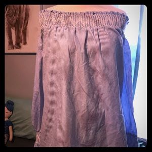 NWT Blue Pepper Off Shoulder Top